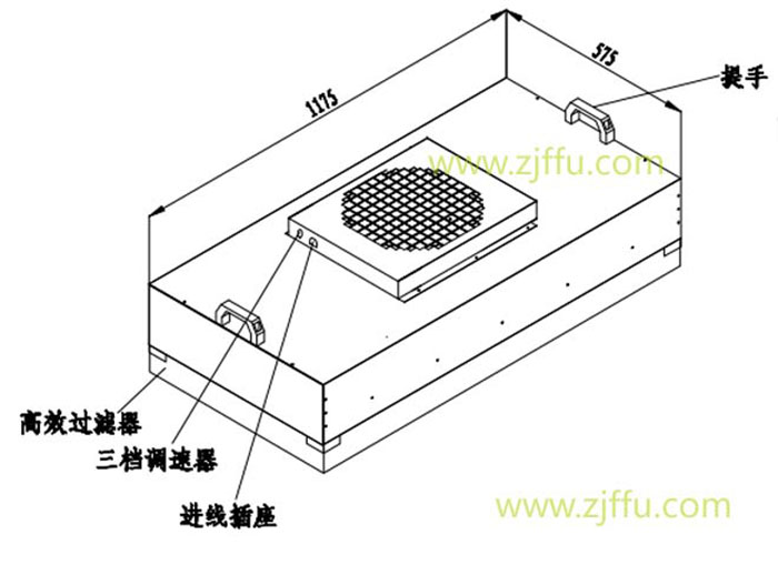 冷板烤漆FFU過濾單元方案設計圖